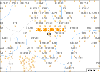 map of Odudugberedu