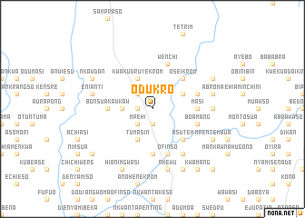 map of Odukro