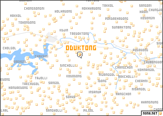 map of Ŏdŭk-tong