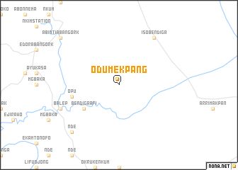 map of Odumekpang