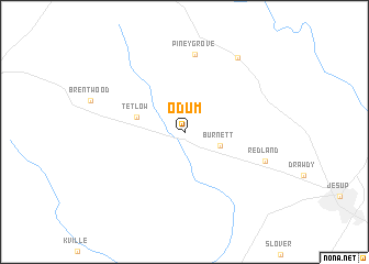 map of Odum