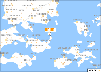 map of Ŏdu-ri