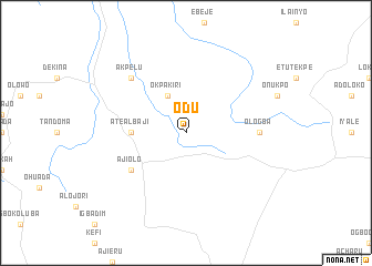 map of Odu