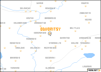 map of Odvoritsy