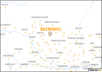 map of Odžakovci