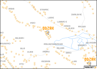 map of Odžak