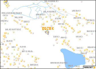 map of Odžak