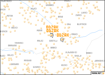 map of Odžak