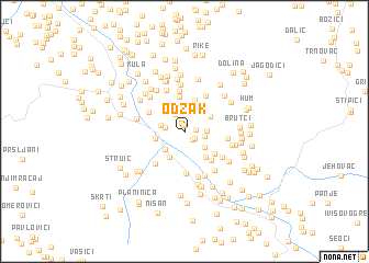 map of Odžak