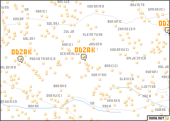 map of Odžak