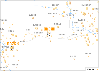 map of Odžak