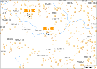 map of Odžak