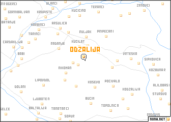 map of Odžalija