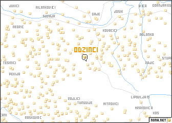map of Odžinci