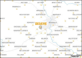 map of Oedeme