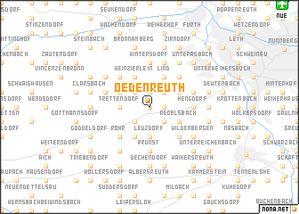 map of Oedenreuth