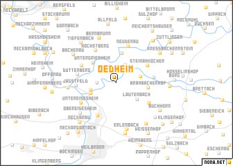 map of Oedheim