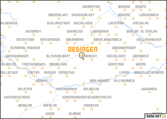 map of Oedingen