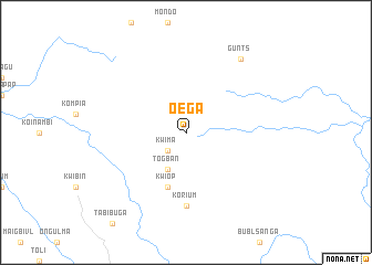 map of Oega