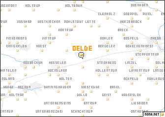 map of Oelde