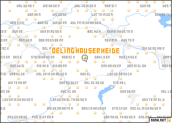 map of Oelinghauserheide