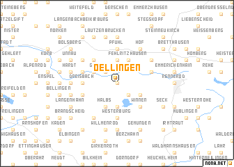 map of Oellingen