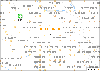 map of Oellingen