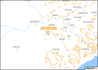 map of Oemanas