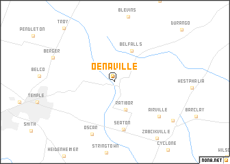 map of Oenaville