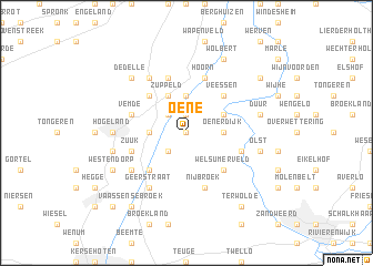 map of Oene