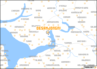 map of Oesamjŏng-ni