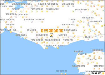 map of Oesan-dong