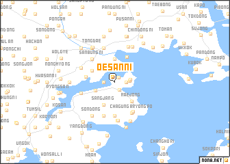 map of Oesan-ni