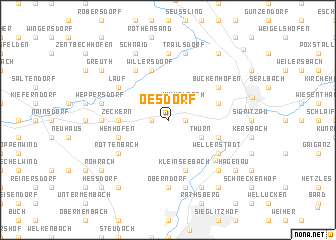 map of Oesdorf
