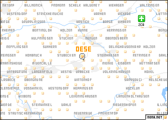 map of Oese