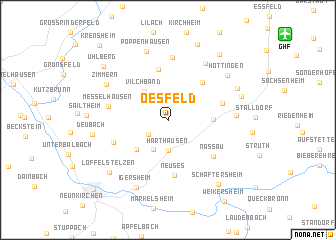map of Oesfeld