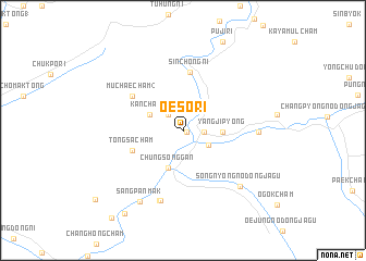 map of Oesŏ-ri