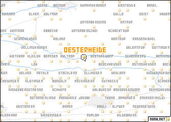 map of Oesterheide