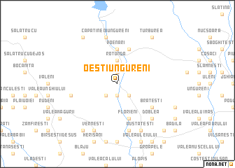 map of Oeşti-Ungureni