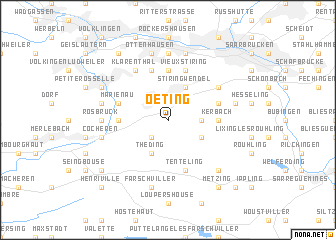 map of Oeting