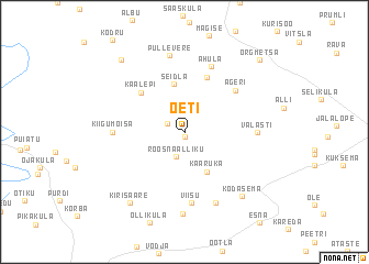 map of Oeti