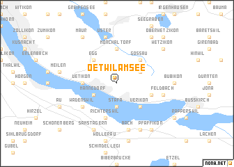 map of Oetwil am See