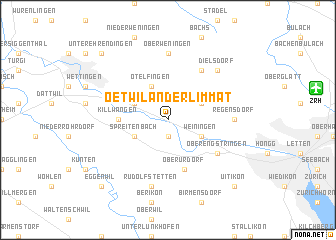 map of Oetwil an der Limmat