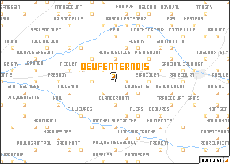 map of Oeuf-en-Ternois