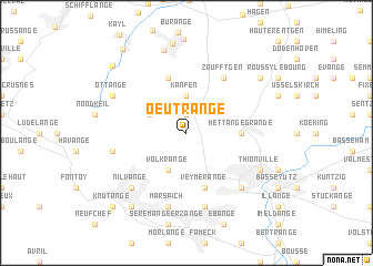 map of Oeutrange