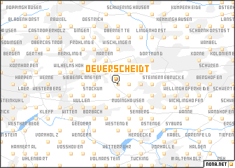 map of Oeverscheidt