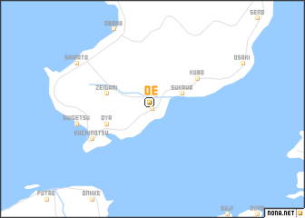 map of Ōe