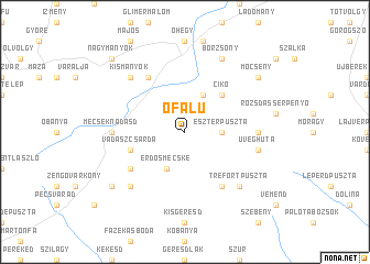 map of Ófalu
