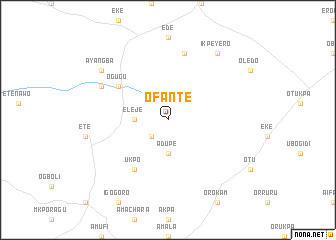 map of Ofante