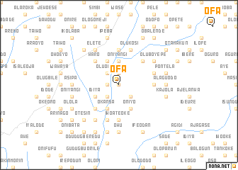 map of Ofa